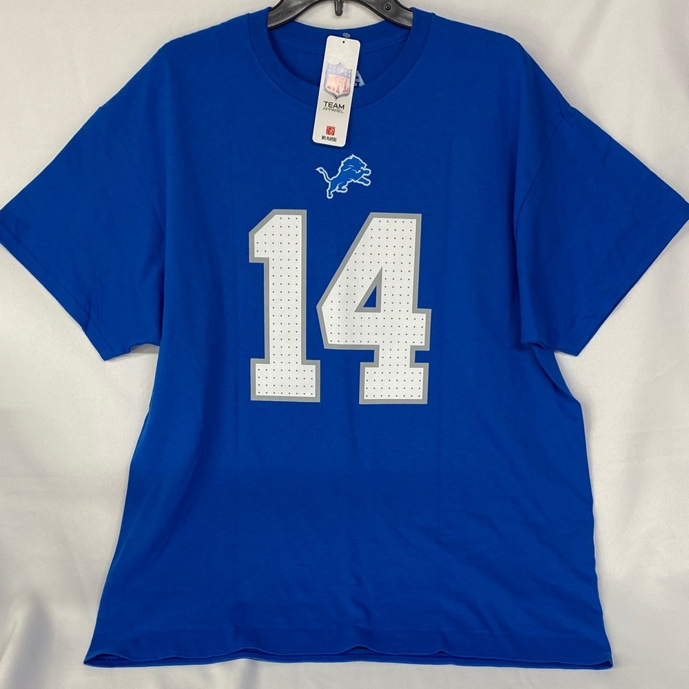 NFL Detroit Lions Men's Short Sleeve Blue Tshirt St Brown Size XL NWT